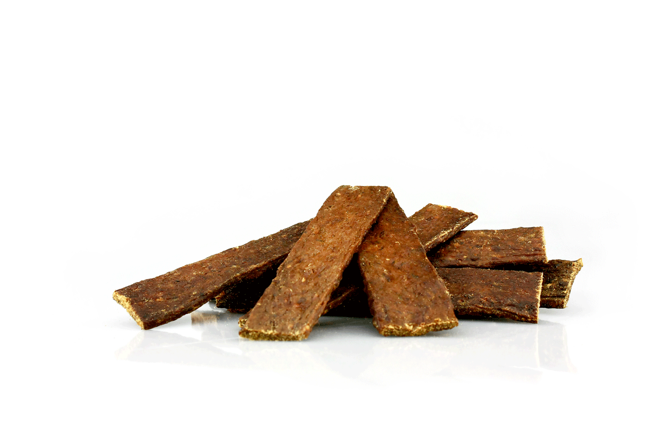 Pets Best all-natural Rabbit Meat Strips dog treats